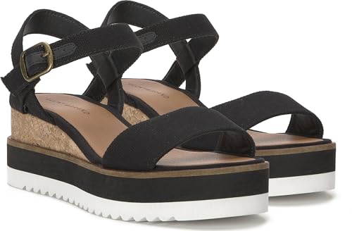 Lucky Brand Womens, Temay Platform Wedge Sandals, Black, 7 Medium by Lucky Brand - Used condition - Image 7