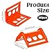 LIQWEI 20 Pack Flatbed Edge Protectors for Cargo Loads, Thick Plastic Corner Protectors Tie Down Strap Corner Protector Edge Protector for Pallets Trailer Truck Cargo Protection (Orange)