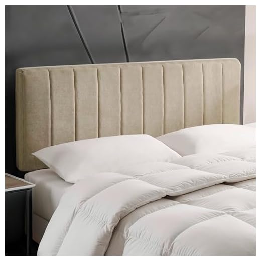 Upholstered Twin Headboard - Easy Assemble Channel Stitched Headboard Twin Size - Wall Mounted Headboards with 3D Soundproof Wall Panels Peel & Stick Floating Headboards, Linen