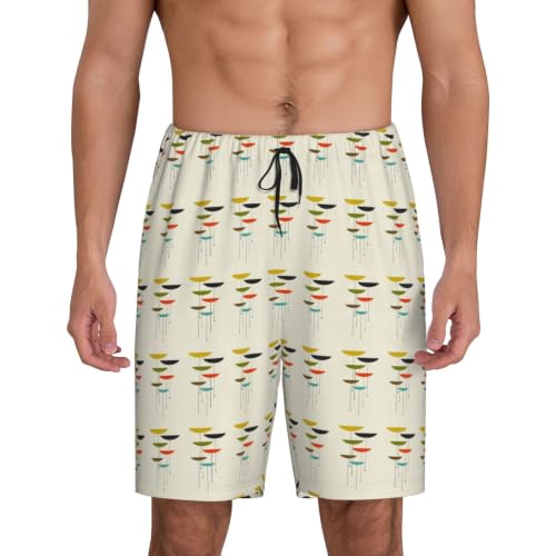 Pantalon de pyjama court imprimé moderne homme vêtement de nuit d'été léger