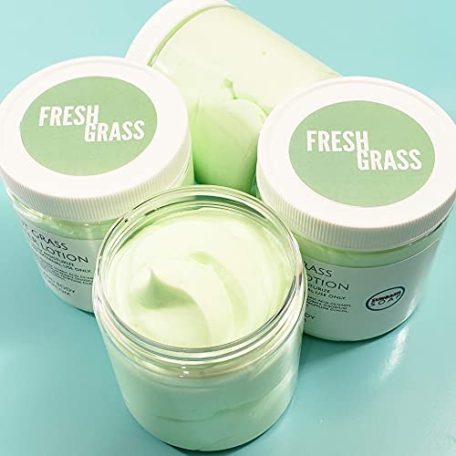 Sunbasil Soap Fresh Cut Grass Natural Body Butter. Whipped Handmade Lotion. Summertime Bath & Body Gifts thumb #2