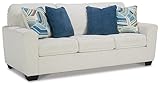 Signature Design by Ashley Cashton Sofa Sleeper, Queen Sofabed, 87' W x 38' D x 39' H, White