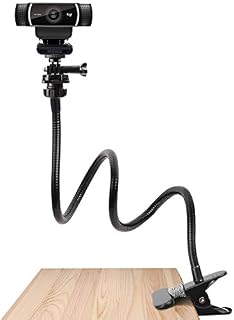 Pipishell 25 Inch Webcam Stand - Flexible Desk Mount Clamp Gooseneck Stand