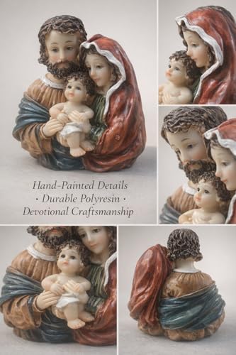 Image of Nativity Holy Family Idol | Baby Jesus, Mary & Joseph Christmas Prayer Statue, Xmas Dcor Showpiece, Car Dashboard God Idol & Christian Gift for Home