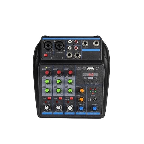 dj controller Consola mezcladora de DJ de 4 canales con sistema de karaoke Phantom Power de 48 V...