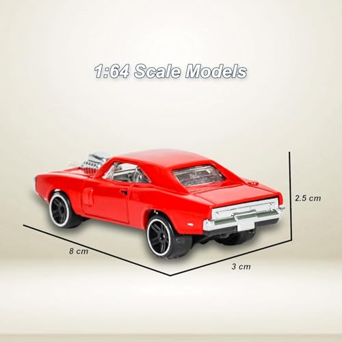 Image of PLUSPOINT Die-cast Metal Charger 1:64 Scale Model Car,Simulation Collectible Style Mini Car Alloy Body, Smooth Wheels & Realistic Display Model & Racing Toy Car for Kids, Adults & Collectors for 3+