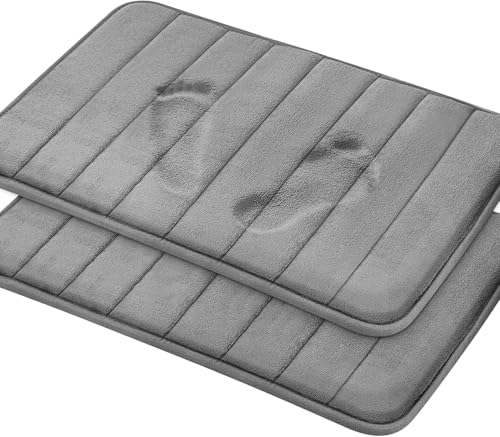 Reviews de Tapete antiderrapante para baño los preferidos por los clientes. 49 ANNIEMOOM 2 Paque Tapete de Baño, Alfombrilla de Baño Antiderrapante, Espuma viscoelástica y Gruesa, Alfombra Super Absorbente y Microfibra Suave para Hogar,Ducha,Cocina,Salón,...