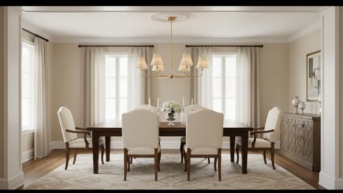 Image of Aspen Creative 51002 Empire Clip On Chandelier Natural Palm Leaf Lamp Shade, 3 inch Top X 6 inch Bottom X 4 3 /4 inch Slant Height