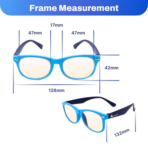 Image of DefenderShield Blue Light Blocking Glasses Kid Series for Computer, Mobile, Gaming, Sleep-Purple - Anti Eye Strain, Headache