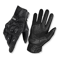 Gants Moto Homologués Homme - Écran Tactile, Protection PVC/EVA - Respirants, Antidérapants - Pour Vélo, Motocross, Escalade