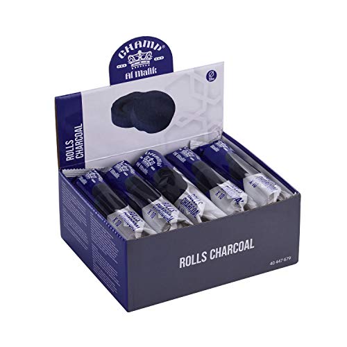 CHAMP - Charbon à Chicha Narguilé Hookah 33mm - 10 Rouleaux - 100 charbons- 1 kg