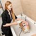 Aliceset Hunde-Badekappe, wasserdicht, Hundeohrenschutz, Badekappe, Hundeohren, Stirnband, Hundeschal, Regenhut, Hundeohrenabdeckungen für Bad, Hundeohrenwickel für Show Regen, 3 Stück