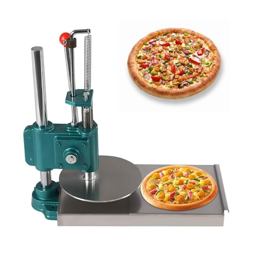 Pressa per Impasto per Pizza in Acciaio Inossidabile, Macchina per Pasticceria Manuale con Base in Ferro, pressa a Doppia Piastra per Torte, pasticcini e Prodotti da Forno Essenziali