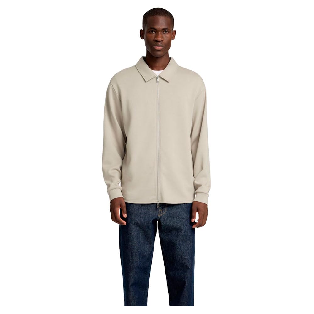 SELECTED HOMME Mens Slhemanuel Soft Full Zip Sweat Noos Swetahsirt Jacket, Pure Cashmere, XL UK