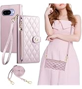 Gedurya Google Pixel 9a ケース 手帳型 ショルダー グーグル ピクセル9a ケース 手帳型 ショルダー ファスナー型 小銭入れ 斜めがけ 肩掛け Google Pixel...