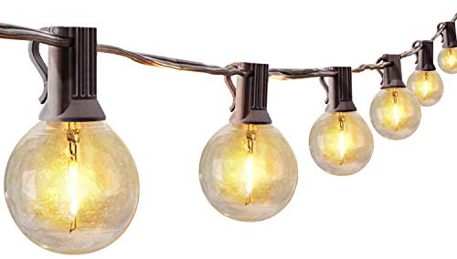Cadena de luces LED para exteriores para noches de verano, 30 bombillas