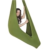 Swing de sensorial exterior e interior: nuestro swing de nios al aire libre y interior puede sujetarlo a su techo o colquelo de un rbol.Fcil de instalar, no es necesario calcular las piezas complicadas, la instalacin se puede completar en unos minutos.