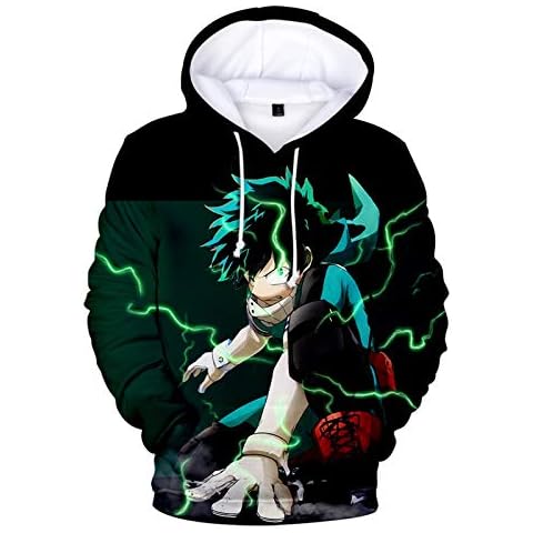 Boys and Girls Novelty Sweatshirt Kids Hoodies Anime My Hero Academia Hoodie Boku No Hero Academia MHA Friends Sweatshirt for Children 100-150 cm Cover