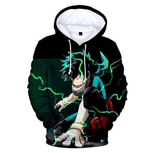 Sudadera con capucha para niños y niñas, con capucha de Anime My Hero Academia Boku No Hero Academia MHA Friends Sudadera para niños 100-150 cm, Tipo: 1, 140