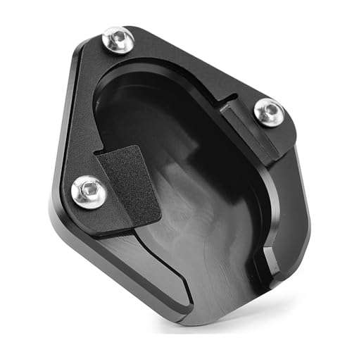 Extension béquille latérale Tiger 850 Sport : évitez l'enfoncement avec la plaque élargie