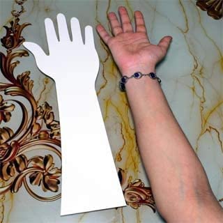 Barcrock Acrylic Reusable Washable Mehndi Practice Hand, Pack of 1 (White) 2