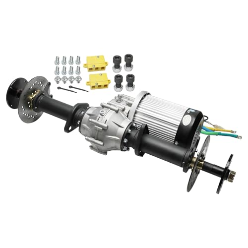 Professional 60V 2500W Electric Drivetrain Assembly | 12:1 Gear Differential with 43.3-Inch Rear Axle Package | 400Nm High Torque Motor for Powersports ATV UTV Utility Vehicle