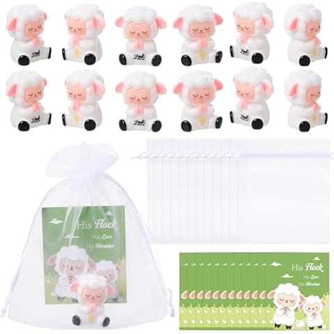 GGSTDDUP Mini Resin Lambs 12 Pack Christian Gifts Cover