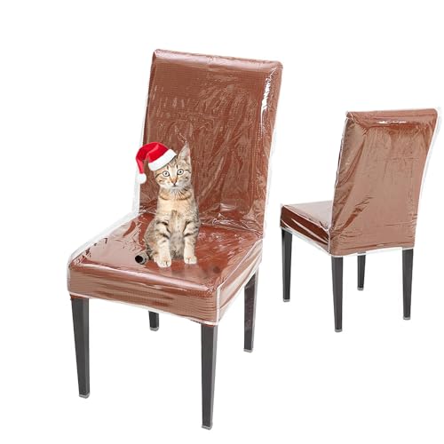 AYNINENG 2 Pack Plastic Dining Chair Protector 18 x 17
