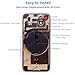 ZVB 14 Back Glass Replacement Kit with Plate & Flex Cable and All Parts, Starlight, 6.1 Inch for iPhone 14 Back Cover Glass, with Repair Tools (Starlight)