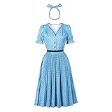 Polyvalence : événements saisonniers : chic pour les goûters de printemps et d'automne, les fêtes de jardin et les mariages d'été. Occasions spéciales : superbe pour les fêtes fantaisie, forêt ou rétro, festivals, événements de demoiselle d'honneur et autres cocktails ou réunions semi-formelles. Tenue décontractée : modeste pour les sorties du week-end, les rendez-vous brunch et les fêtes décontractées. Options de couleur : la version rose est un bon choix pour les invités de mariage, tandis que la variante bleue est adaptée pour le travail ou les fêtes de bureau.