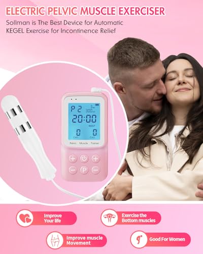 Sollman Kegel exercitador muscular do assoalho pélvico para Kegel automático, estimulador de inconti