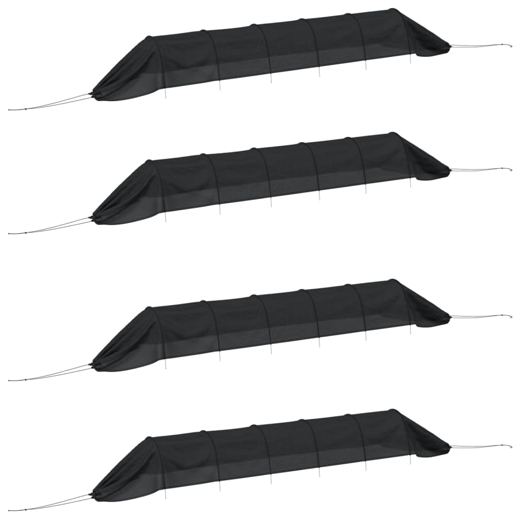 SKM Túneles de Malla 4 uds de Acero y Polietileno Negro,Casa y jardín,Jardín,Jardinería,Mantillo,4.84 kg,3281504