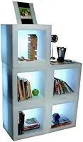 Nicho Backlit de Led – Estante Decorativa Iluminada 42 × 42 × 42 cm, Polietileno, Bivolt 110/220 V – Nicho Modular com Luminária Ambiente para Sala, Quarto ou Sala de Estar