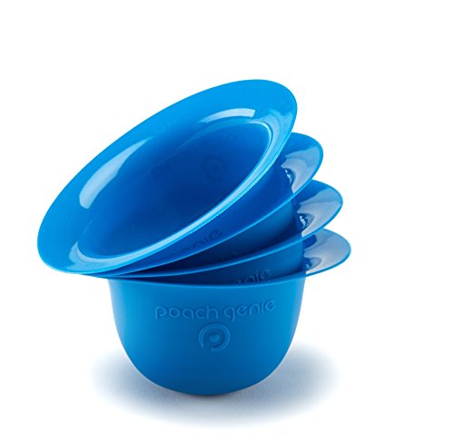 Poach Genie • Set of 4 Silicone Poacher Cups • BPA-Free • Microwave or Stovetop Egg Poaching • The best choice for always perfectly poached eggs!