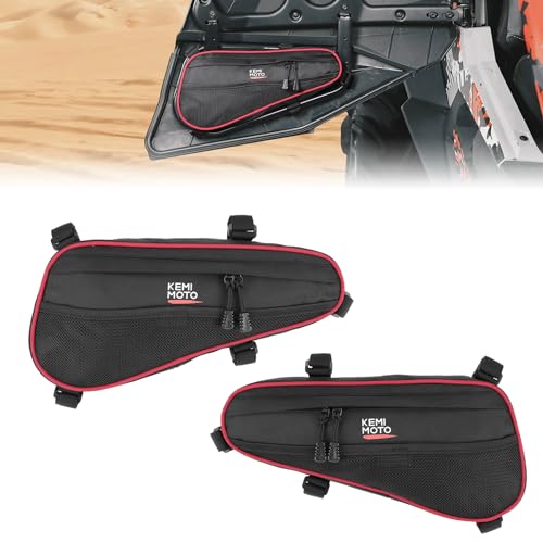 Alforjas para puertas traseras KEMIMOTO compatibles con Polaris RZR XP 4 1000 2014-2023, pack de 2, tela 1680D miniatura 1