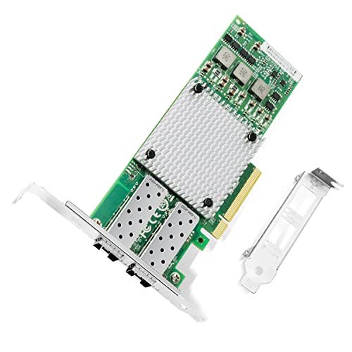 10Gb Network Card with Broadcom BCM57810S Chip,Dual-SFP+ Ports PCI Express Ethernet Adapter Support Windows Server/Linux/VMware