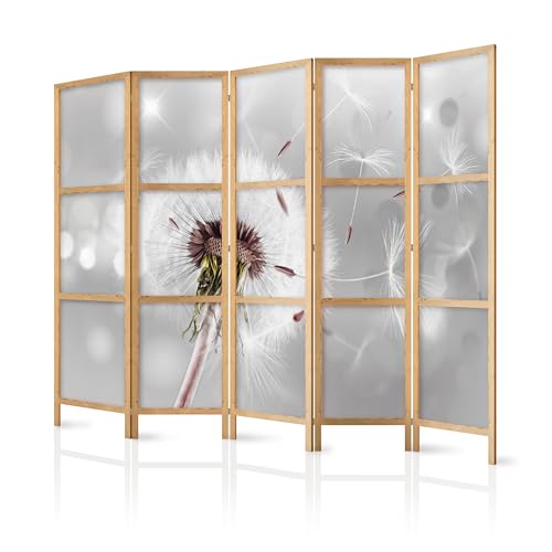 Formato: Circa 225 x 172 cm (larghezza x altezza) - 5 parti ( 5 x circa 45 x 172 cm) - paravento giapponese unilaterale, parete divisoria su tela in TNT di qualità Premium.