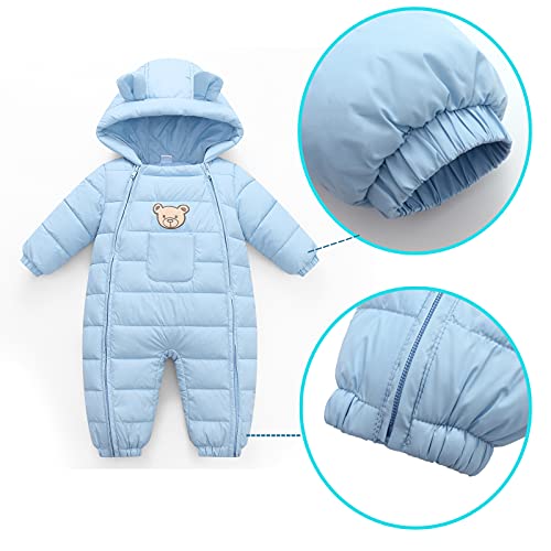 JiAmy Kindersneeuwpak voor de winter, met capuchon, lange mouwen, beer - Image 7