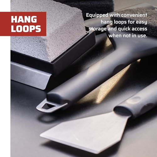 Image of Camp Chef Griddle Cleaning Kit - Flat-Top Griddle Accessories Includes Scraper, 4 Scouring Pads, Pumice Stone & Grease Chute Brush