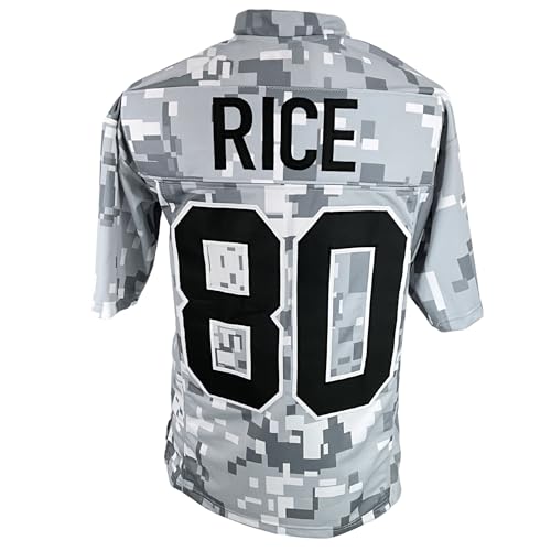 Jerry Rice Jersey White Camouflage San Francisco | Unisex Adult Sizes S-5XL Unsigned Sewn Stitched