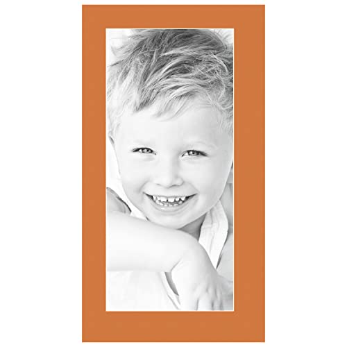 9x20 Tangerine / Octoberfest Custom Mat for Picture Frame with 5x16 opening size (Mat Only, Frame NOT Included)