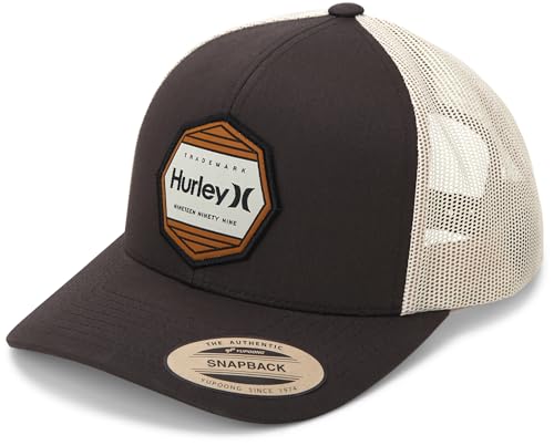 Image of Hurley Mens Hat Beach Break Trucker Water Resistant Baseball Cap | Durable Nylon Ripstop Withstands Sun, Salt and Surf, Adjustable Closure Delivers a Custom Fit for Waves or Streets