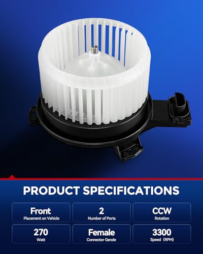 Image of KAX AC Blower Motor Fit for Honda CR-V 2017 2018 2019 2020 2021 2022 2023 2024 2025- HVAC Heater Blower Motor Replaces# 75114,79310TLAA51