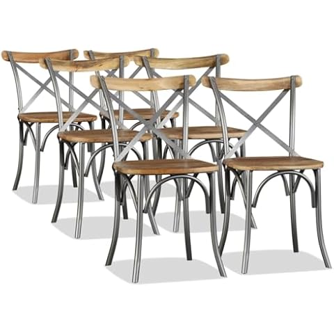 vidaXL Set of 6 Dining Chairs Cover
