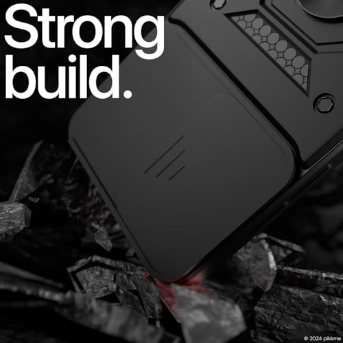 Image of AIBEX Back Cover for Redmi 13C 5G | D10 Tough Armor Case | Sliding Camera Shield | 360 Protection | Kickstand Ring Holder | Military-Grade Shockproof Bumper Case