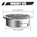 Soffit Vent, Round 4 Inch Stainless Steel Vent Cover with Built-In Screen Mesh - Air Ventilation Cover for Bathroom Office Kitchen