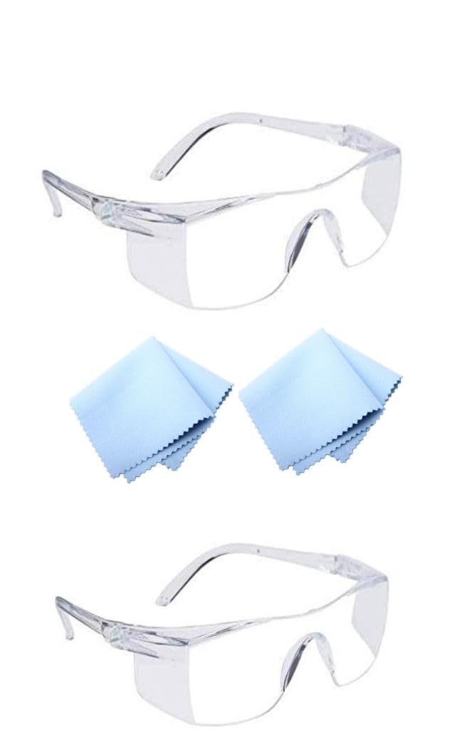 BARBUDDY Safety Goggles/Protective Glasses for Bike Driving, Cycling, Wood-working, Laboratory, Welding work -Clear Vision, Dust proof, Anti Fog, UV Protected, (Free Size Pack Of 2) (B0CHPSKLCZ) Amazon Price History, Amazon Price Tracker