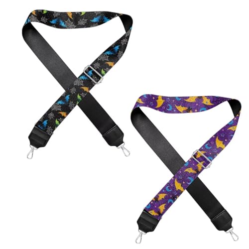 Image of Jeiento Replacement Shoulder Strap,2 Piece Set Guitar Style Handbag Crossbody Strap Adjustable Guitar Straps for Women Girls