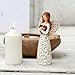 Remembrance Angel Figurines,Sympathy Gift for Loss of Loved One, Memorial Keepsake for Women - Sculpted Hand-Painted Figurine to Hold Each One Safely in Your Heart, Grief Gifts embracing Willow Heart