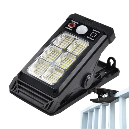 Generico Security Lights - Luces solares para jardín, 1200 mAh, luces solares de 1200 mAh, luces solares de pared para puertas delanteras y garajes, jardines, con sensor de movimiento, luz de foco